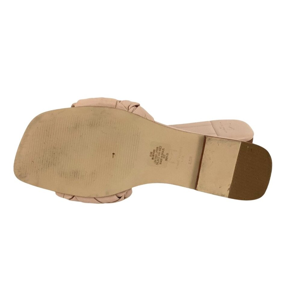 Marc Fisher Womens Knotted Slip-On Sandals Beige Leather Size 8.5 - Picture 7 of 10